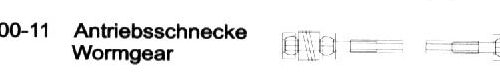 Antriebsschnecke - H21900-11 - Spur N - Auslauf