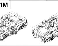 Antriebsgestell, Schwarz - H2900-11M - Spur N - Ausverkauft
