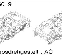Antriebsdrehgestell, Umbragrau, AC - H2960-9 - Spur N