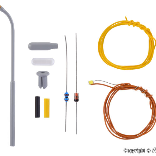 Bausatz Peitschenleuchten, LED Weiß - Spur N