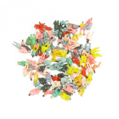 100 bemalte Figuren sitzend - Spur N