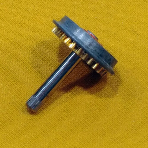 Radkranz mit Welle und Antriebszahnrad Dampflok - Rot