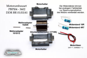 Motorumbauset PBPI04 - PIKO DDR BR 01/03/41 - Spur H0 – Bild 12