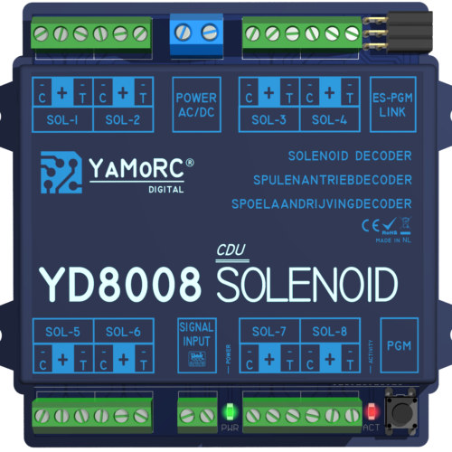 YaMoRC YD8008 - 8-fach Magnet-Weichendecoder