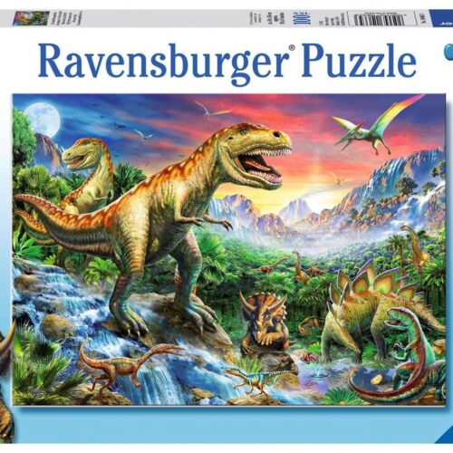 Ravensburger Kinderpuzzle - Bei den Dinosauriern - 100 Teile