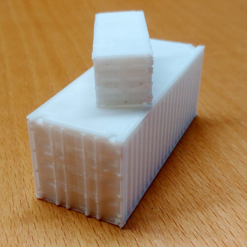 Container 20ft - Weiss - Spur H0