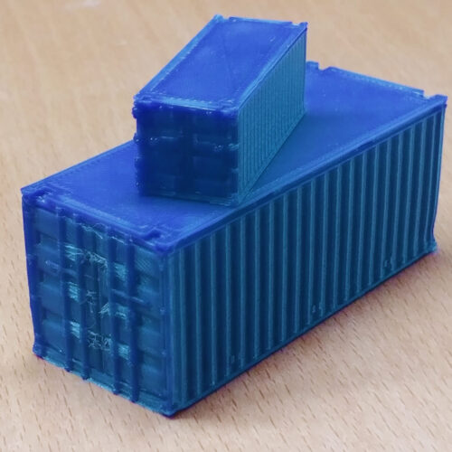 Container 20ft - Blau - Spur H0