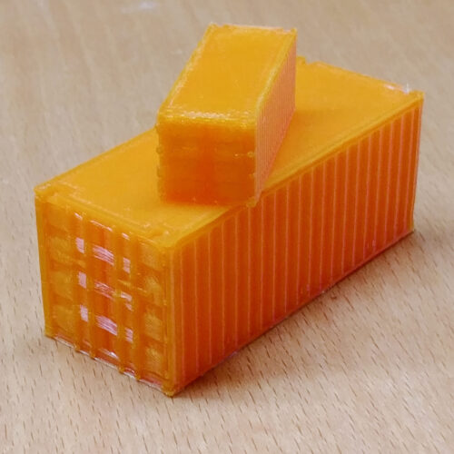 Container 20ft - Orange - Spur H0