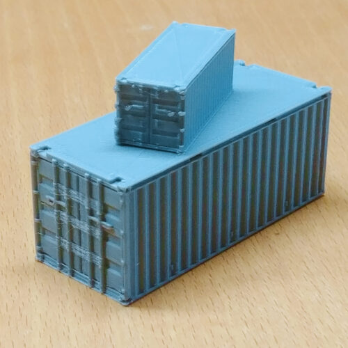 Container 20ft - Silber - Spur H0