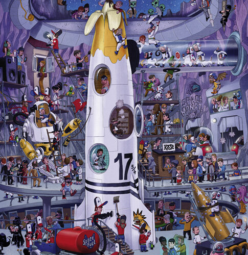 Heye Puzzle - Rocket Launch, Oesterle - 1000 Teile