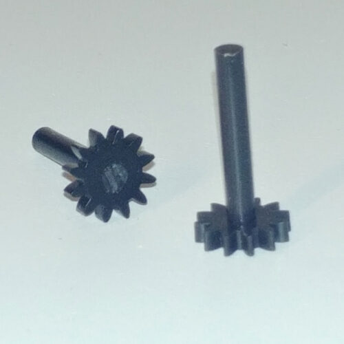 Zahnrad 12 Z, M 0,5 mit  Achse - Kleinbahn