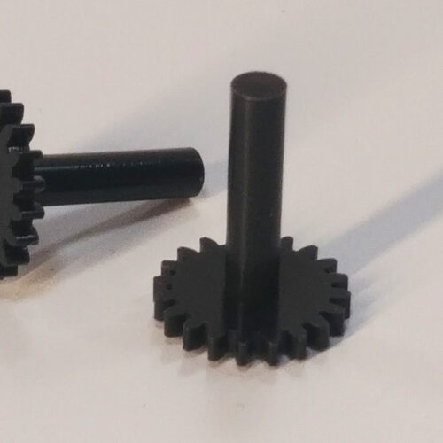 Zahnrad 20 Z, M 0,5 mit Achse - Kleinbahn