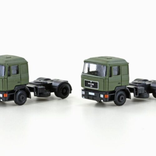 2er Set MAN F90 SZM, 2-achsig - weiss - Spur N