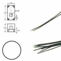 SMD LED auf Draht mit Widerstand - KW
