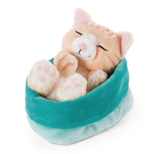 NICI Kuscheltier - Schlafende Katze creme - 12 cm