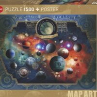 Space World, Map Art - 1500 Teile