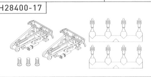 Pantographen für RE 4/4 IV - H28400-17 - Spur N