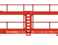 Autotransportwagen DDm98-70 ÖBB, Ep.VI v-rot - Spur N