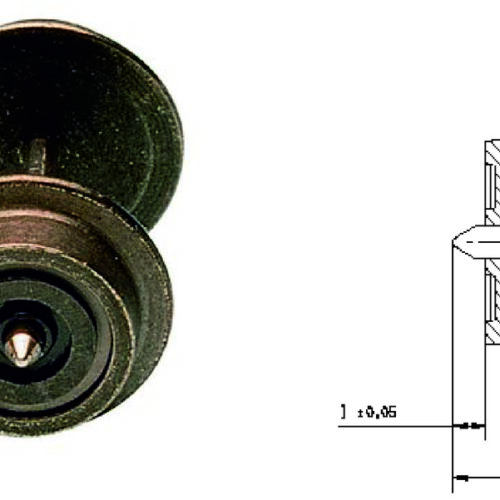Radsatz - 6,20 mm einseitig Isoliert (1 Stk.)