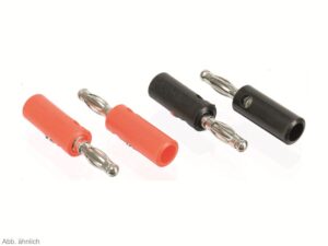 Bananen-Stecker rot/schwarz
