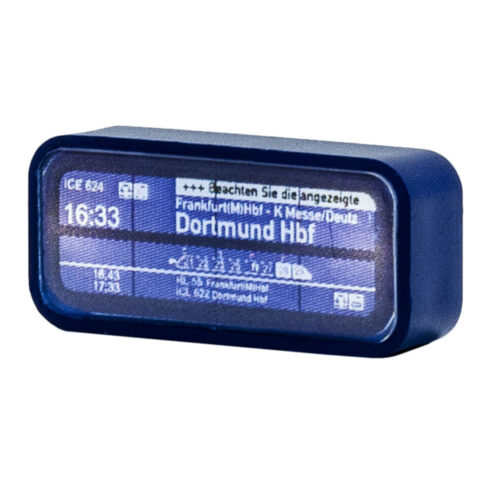 Moderner Zugzielanzeiger mit LED-Beleuchtung