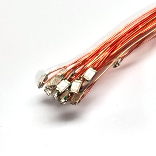SMD LED 0201 - Rot - auf Draht